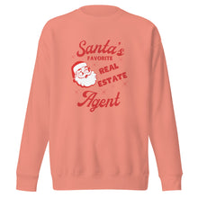 Load image into Gallery viewer, Unisex Premium Sweatshirt Santa&#39;s Favorite Real Estate Agent