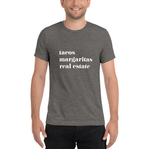 Tacos Margaritas Real Estate Short sleeve t-shirt