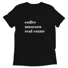 Load image into Gallery viewer, Coffee Mascara Real Estate Short sleeve t-shirt