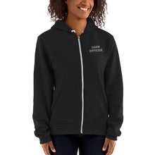 Load image into Gallery viewer, Embroidered Loan Officer Unisex Zip Up Hoodie