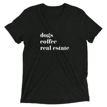 Load image into Gallery viewer, Dogs Coffee Real Estate Short sleeve t-shirt