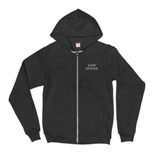 Load image into Gallery viewer, Embroidered Loan Officer Unisex Zip Up Hoodie