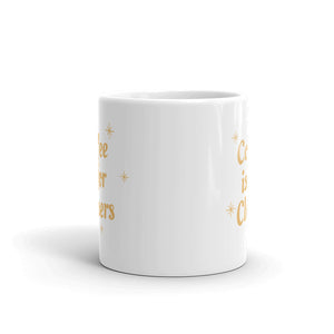 White glossy mug